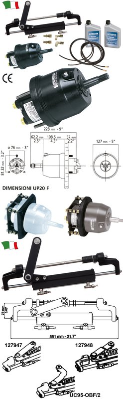 ULTRAFLEX HYDRAULIC STEERING SYSTEM FOR OUTBOARDS UP TO 175 HP