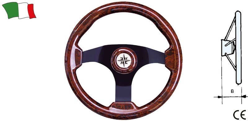 STEERING WHEEL WITH THREE-SPOKE