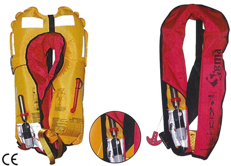 SELF-INFLATING LIFE JACKET 150 N WITH AUTOMATIC ACTIVATION