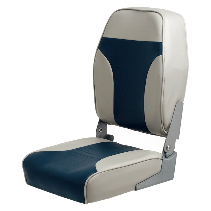 Folding Seat Springfield HIGH BACK MULTI COLOR, grey/blue