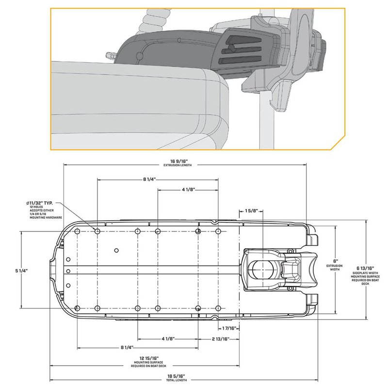 MINN KOTA POWERDRIVE 45 LBS MR 54" 12V(2024)