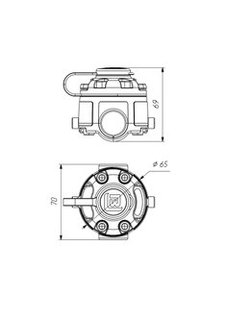 Platform for installation on a pipe Ø 22/25 mm (FMr125 black)