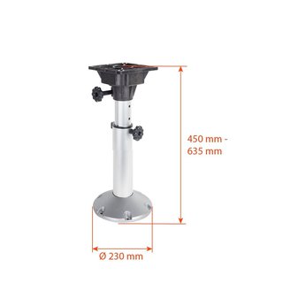 Telescopic pedestal OceanSouth 450-635mm