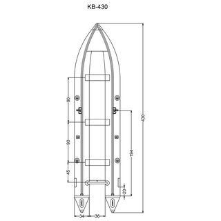 Inflatable kayak with trance 435